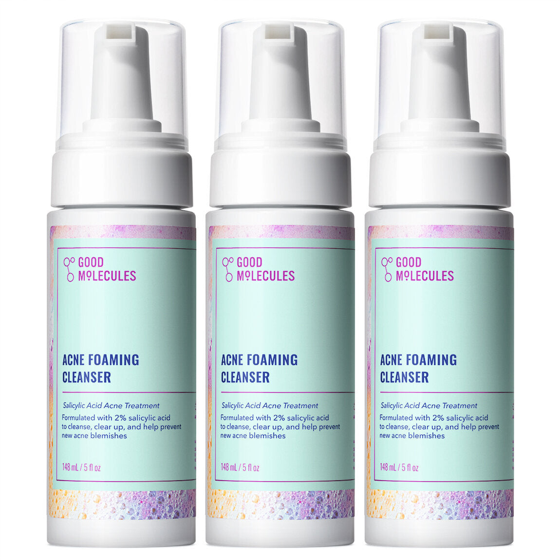 Acne Foaming Cleanser - 148ml (3-Pack)